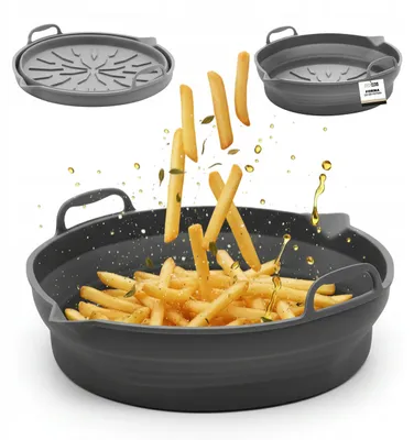 Zdjęcie produktu dla Wkład silikonowy do frytkownicy beztłuszczowej airfryer składany 22 cm