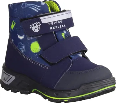 Produktbild von Ricosta Flo 5038003021 Kinderstiefel, Jungs, Materialmix, Blau, wasserdicht - Kinderschuhe Gefütterte Kinderstiefel Gr. 18 - 42, Blau