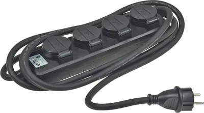 Produktbild von ChiliTec 4-Fach Steckdosenleiste Aussensteckdose, IP44, 3M Kabel
