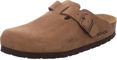 Produktbild von Rohde Herren Pantoffel Hausschuh Clog Leder Grado 6694, Größe:43 EU, Farbe:Mehrfarbig
