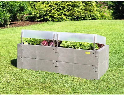 Obrázok produktu pre Juwel Hochbeet Timber + zwei Thermohauben 130 x 60 x 52 cm Blumenkasten