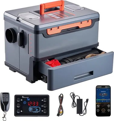 Produktbild von Diesel-Luftstandheizung - All-in-One tragbar - Leistung 8 kW - Spannung 12/24 V - Bluetooth & Fernbedienung - LCD-Display - Kraftstofftank 5 L - Für Wohnmobil & Lkw