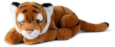 Image de WWF - Peluche - Tigre (couché, 30cm) réaliste Peluche en peluche