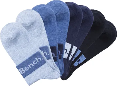 Produktbild von Bench Kurzsocken 8 -teilig 2x marine, 2x blau, 2x dunkel jeans meliert, 2x hell jeans meliert Größe 43/46