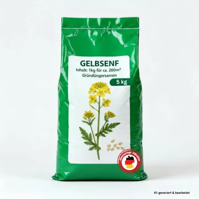 Produktbild von Samenshop24® Gelbsenf, Inhalt: 1kg für ca. 200m²