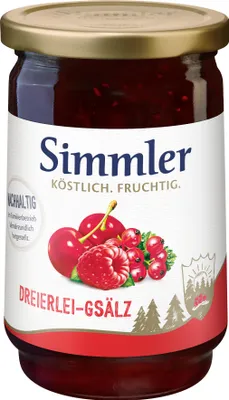 Produktbild von Simmler Dreierlei-Konfitüre Extra 450g