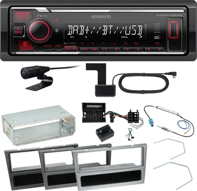 Produktbild von Kenwood KMM-BT408DAB Bluetooth Einbauset für Opel Vectra C Meriva Vivaro Combo