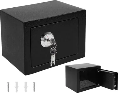 Produktbild von Safe Tresor klein mit Schlüssel Schwarz ISO 8800