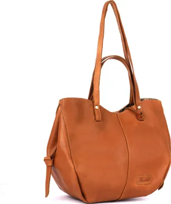 Produktbild von Benthill Damen Handtasche Leder - Shopper aus weichem hochwertigem Echtleder - Vintage Fashion Bag Beutel - Umhängetaschen - Schultertasche