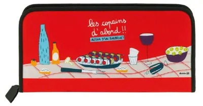 Image de Elzusha - Accessoires pour barbecue, comprenant une spatule, une pince et une fourchette à viande