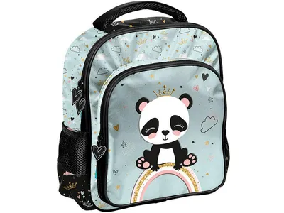 Produktbild von PASO Rucksack, Panda – 32 x 26 x 12 cm – Polyester