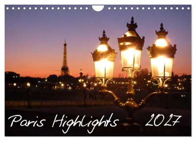 Produktbild von Paris Highlights Wandkalender 2027 DIN A3 quer (Wandkalender 2027 DIN A4 quer), CALVENDO Monatskalender