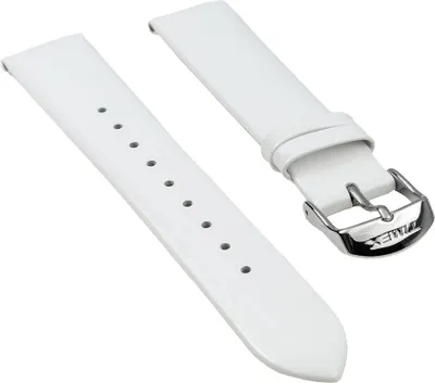Produktbild von Timex Ersatzband  glänzend weiß 18mm für T2N791 T2N789 T2N790
