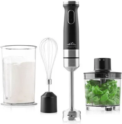 Zdjęcie produktu dla Eta MASSIMO, Blender immersyjny, 0,7 l, Funkcja pulse, 1,25 m, 1200 W, Czarny, Stal nierdzewna