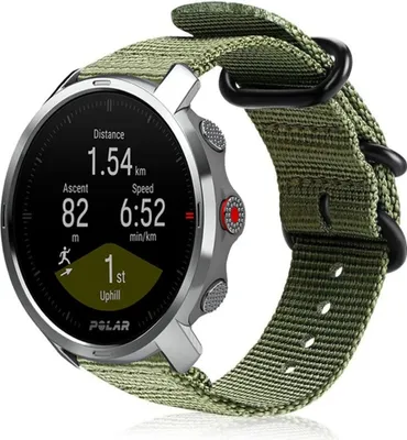 Produktbild von Strap-it Polar Grit X Nylon-Schnallenarmband (Grün)