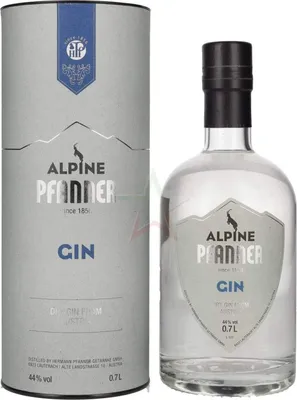 Obrázek produktu pro Pfanner Alpine Dry Gin, 44,0 % alkoholu, objem 0,70 litru