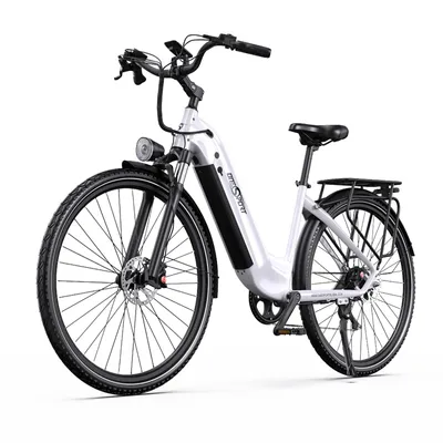 Imagen del producto de Bicicleta eléctrica Onesport 700C*50C, bicicleta eléctrica con asistencia al pedaleo (e-bike), batería de 36V y 22,5Ah, motor de 250W, velocidad máxima de 25 km/h