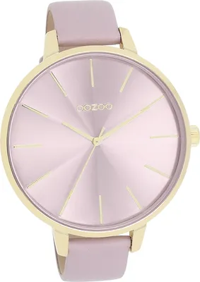 Produktbild von Oozoo Damen Armbanduhr pastell-lila Analog Timepieces Lederarmband D2UOC11348