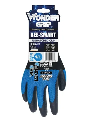 Produktbild von Wonder Grip Handschuhe Bee-Smart WG-422 L/9 Schwarz-Blau Retail