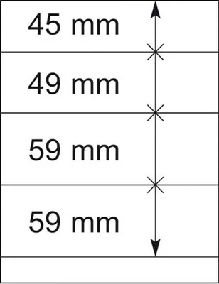 Produktbild von Lindner 802407P T-Blanko-Blätter - 10er-Packung