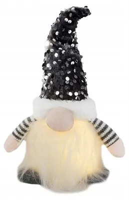 Produktbild von Verk 26244 Weihnachtswichtel mit LED, 28 cm, grau