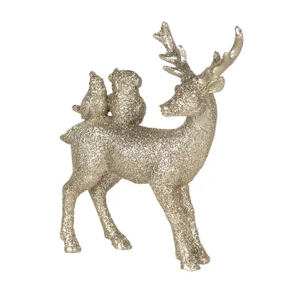 Produktbild von Clayre & Eef Wohnaccessoires Rentier 13 cm Goldfarbig