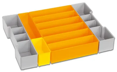 Zdjęcie produktu dla L-BOXX 6000010095, Zestaw wstawek, Szary, Pomarańczowy, Plastik, L-BOXX 102
