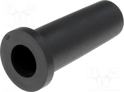 Image de 10 protège-câbles pour gaine, diamètre extérieur : 10,3 mm, PVC noir. Entrée pour câble : 14,3 mm