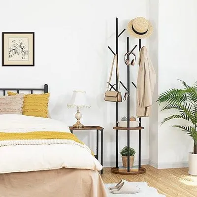 Produktbild von Famanu Kleiderständer Freistehend - Multifunktionaler Kleiderständer für Schlafzimmer