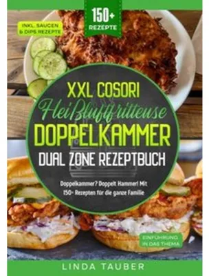 Produktbild von XXL Cosori Heißluftfritteuse Doppelkammer Dual Zone Rezeptbuch
