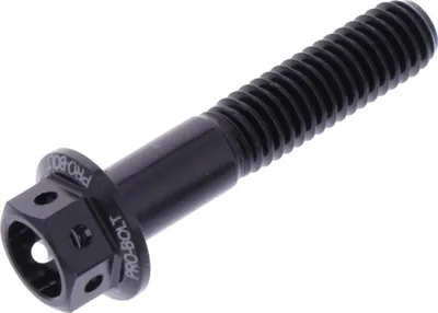 Produktbild von Schraube JMP 6 Kant  Bolt M6x1,00mm 30mm Aluminium Racing schwarz