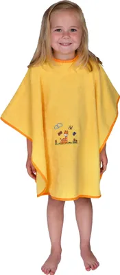 Produktbild von Wörner Südfrottier Mädchen Baby Kleinkind "Giraffe gelb" Badeponcho
