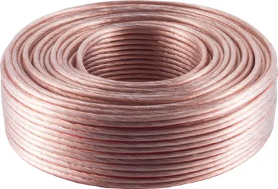 Produktbild von Lautsprecherkabel Boxenkabel Boxen Lautsprecher Hifi Audio Kabel Auto 2 x 4mm² - Transparent 25m