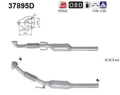 Zdjęcie produktu dla Katalizator Vw Golf Iv 1,9Tdi Euro 4