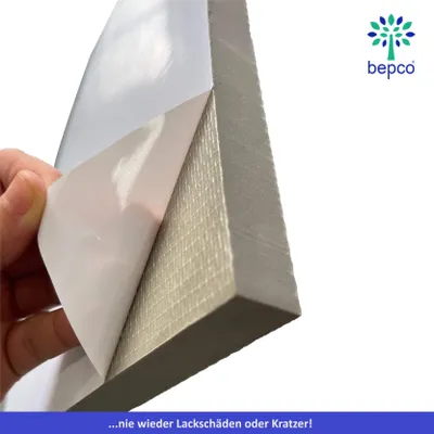 Immagine prodotto di set di 4 (4 pezzi) protezioni premium per pareti di garage, autoadesive - ciascuna 40 x 20 x 2,0 cm - grigio