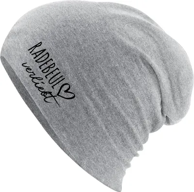 Produktbild von Huuraa Beanie Radebeul verliebt Heather Grey One Size Baumwolle und Elasthan Mütze Geschenkidee