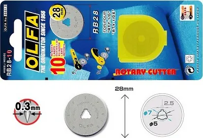 Obrázek produktu pro Olfa RB-28:10 28 mm Náhradní čepel