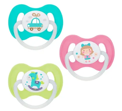 Image de Canpol, Sucettes anatomiques en silicone 0-6m 23/256, 1 pc
