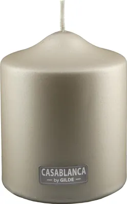 Obrázok produktu pre GILDE Stumpenkerze champagnerfarben metallic