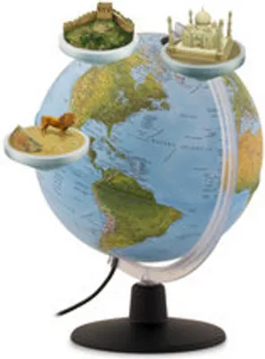 Productafbeelding van Räthgloben 1917 Gaia, dubbelbeeld-lichtglobe, 25 cm, artikelnummer: 0325GAFGDE6NT046