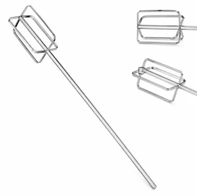 Produktbild von Edelstahl Rührstab 40cm, Paddel Mixwerkzeug für Fleisch, Saucen & Pfannkuchenteig – Bohrmaschinen Rührwerkzeug & Handrührstab, spülmaschinenfest