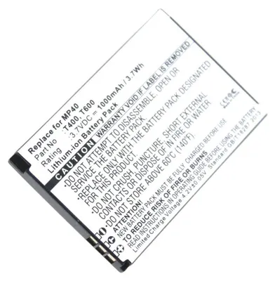 Produktbild von Akku für Swissvoice T400 Li-Ion 3,7 Volt 1000 mAh schwarz.