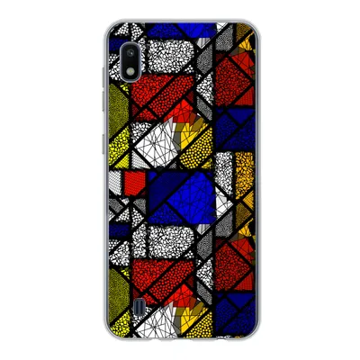 Produktbild von MuchoWow® Handyhülle Schutzhülle Hülle für Samsung Galaxy A10 Mondrian - Glasmalerei - Alte Meister - Kunstwerk - Abstrakt - Malerei Silikon Softcase Handy Hülle - Schutzhülle