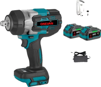 Produktbild von Elektrischer Schlagschrauber, 2800Nm Hoches Drehmoment, bürstenloser Motor, 2er Batterie-Set A