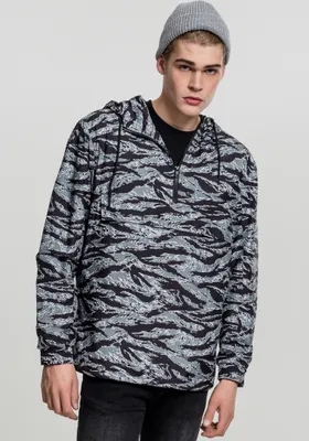 Produktbild von Urban Classics Jacke Windbreaker Tiger Camo Pull Over Stone Camouflage-L