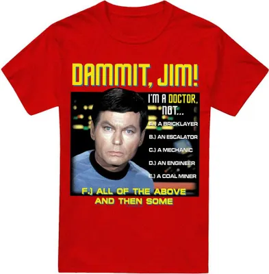 Immagine prodotto di Star Trek - Maglietta "All of the Above" per bambini/ragazzi Unisex TV17955 (XL) (Rot)