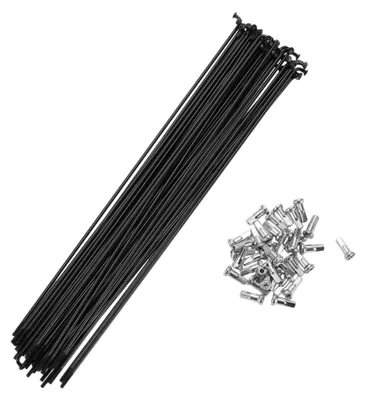 Immagine prodotto di Spoke da 14G, 230 mm - Acciaio - 36 pezzi - Miglioramento della durata per biciclette da corsa - Resistenti agli urti - Antivibrazione - Adatte per mountain bike - Raggi per cerchi di bicicletta
