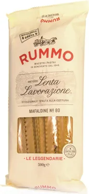 A bag of Rummo Mafaldine No. 80 pasta.