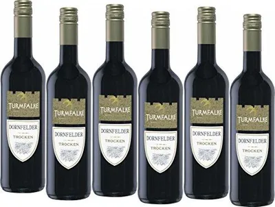 Produktbild von Turmfalke Dornfelder QbA Rotwein trocken Qualitätswein 750ml 6er Pack