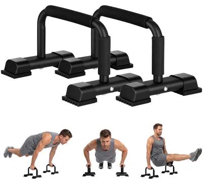 Produktbild von HOMCOM HOMCOM Impressum Griffe - Satz mit 2 rutschfesten Griffen - Max. 120KG - Schwarz